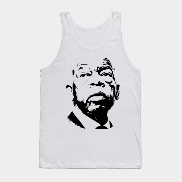 John Lewis pop art portrait Tank Top by phatvo